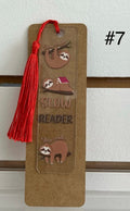 Acrylic Bookmark Bundle with Beautiful Design and Color Tassel-Includes One lotion & One Gel Pen