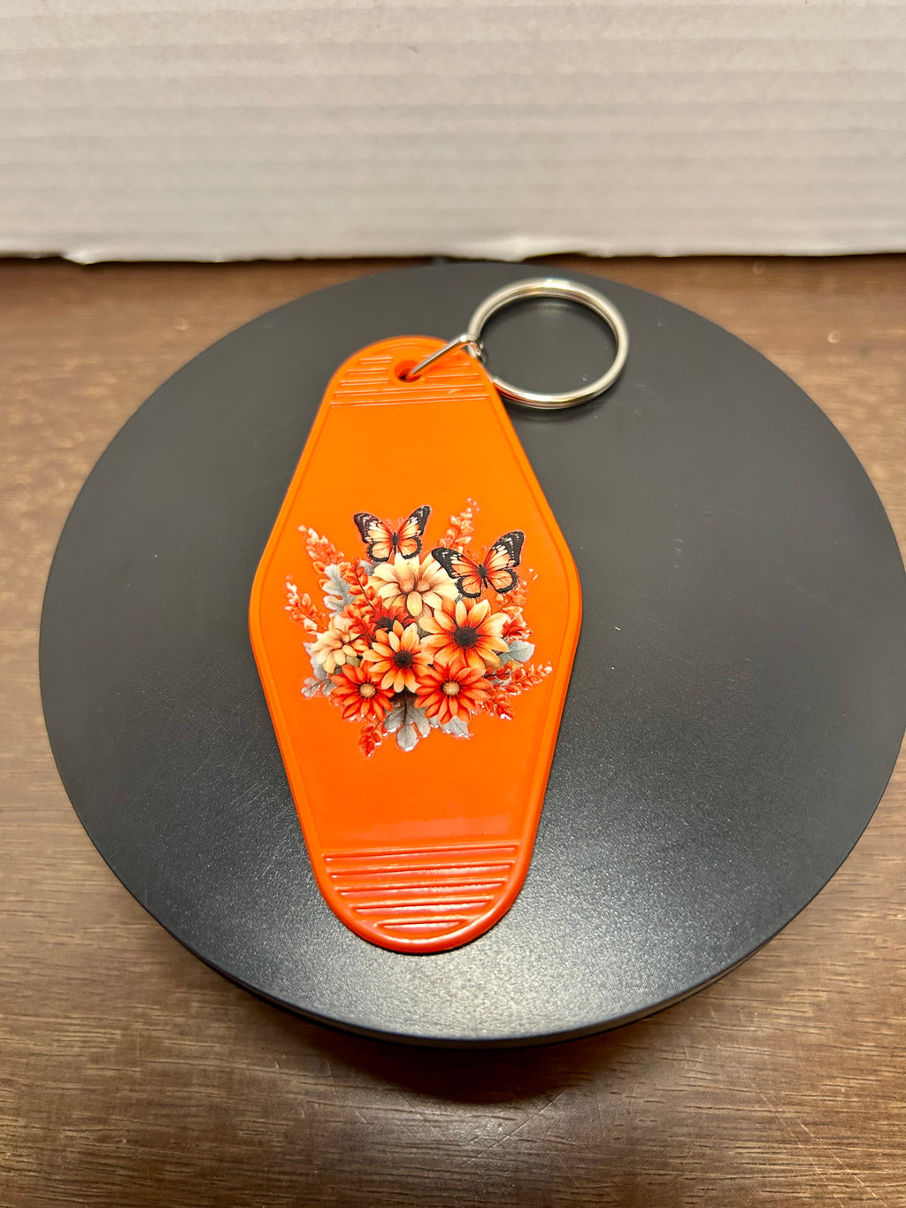 Porte-clés de motel de style rétro avec motif