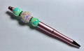 Beaded Ballpoint Pen-Blush/Green