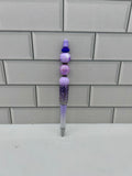 Beaded Purple Ballpoint Pen