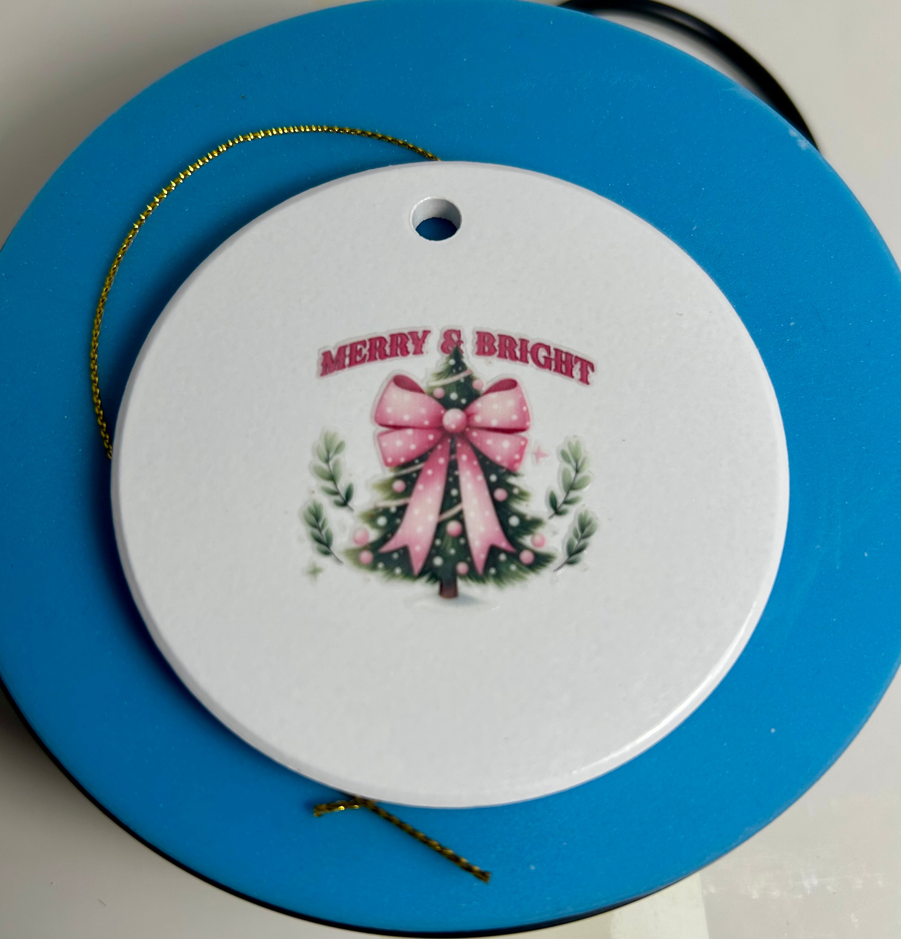 3 inch Ceramic Christmas Ornaments