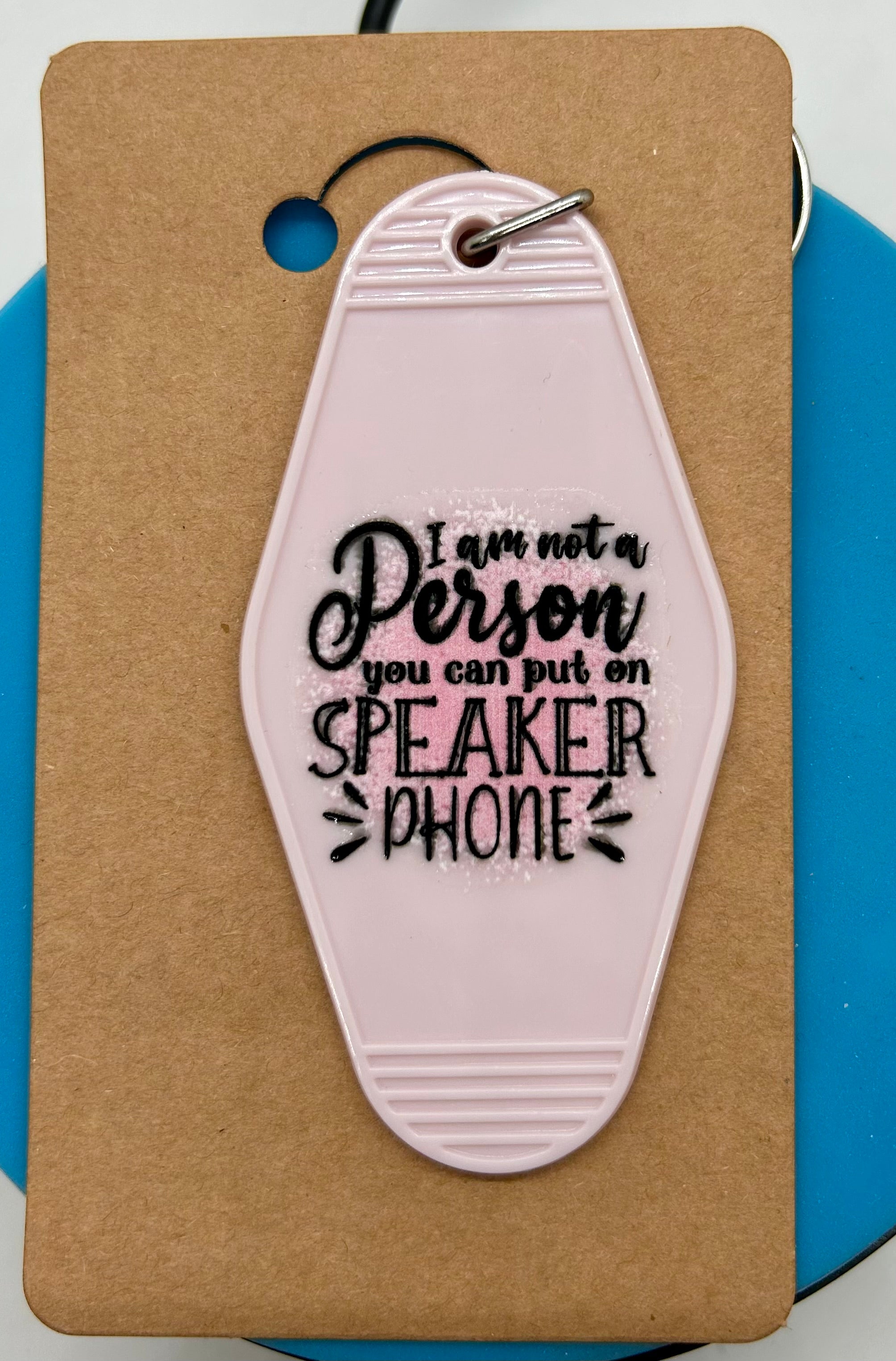 Retro Style Motel Keychain With Sassy Design