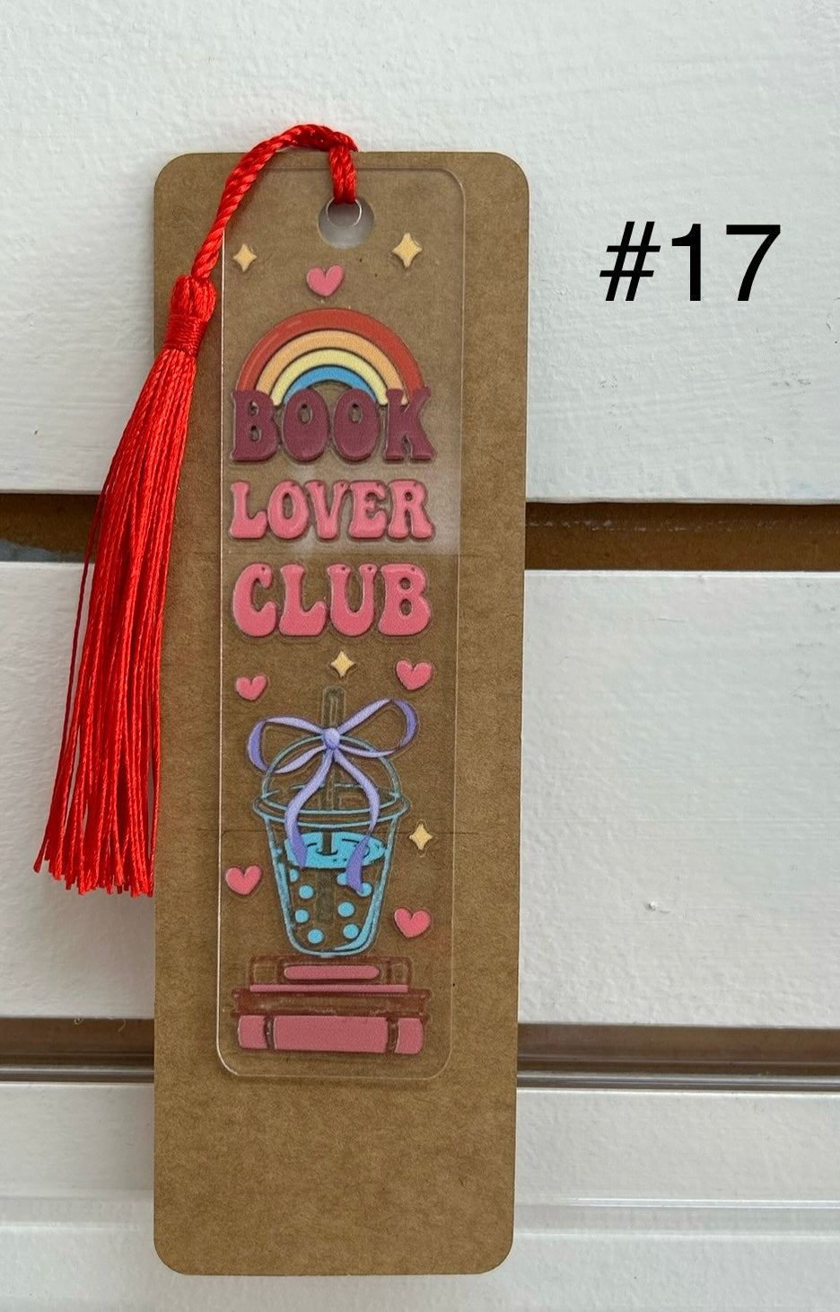 Acrylic Bookmark Bundle with Beautiful Design and Color Tassel-Includes One lotion & One Gel Pen