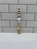 Beaded Box Cutter-Tan Silicone w/flower focal
