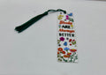 Acrylic Bookmark with Green Colored Tassel, Bookish Theme