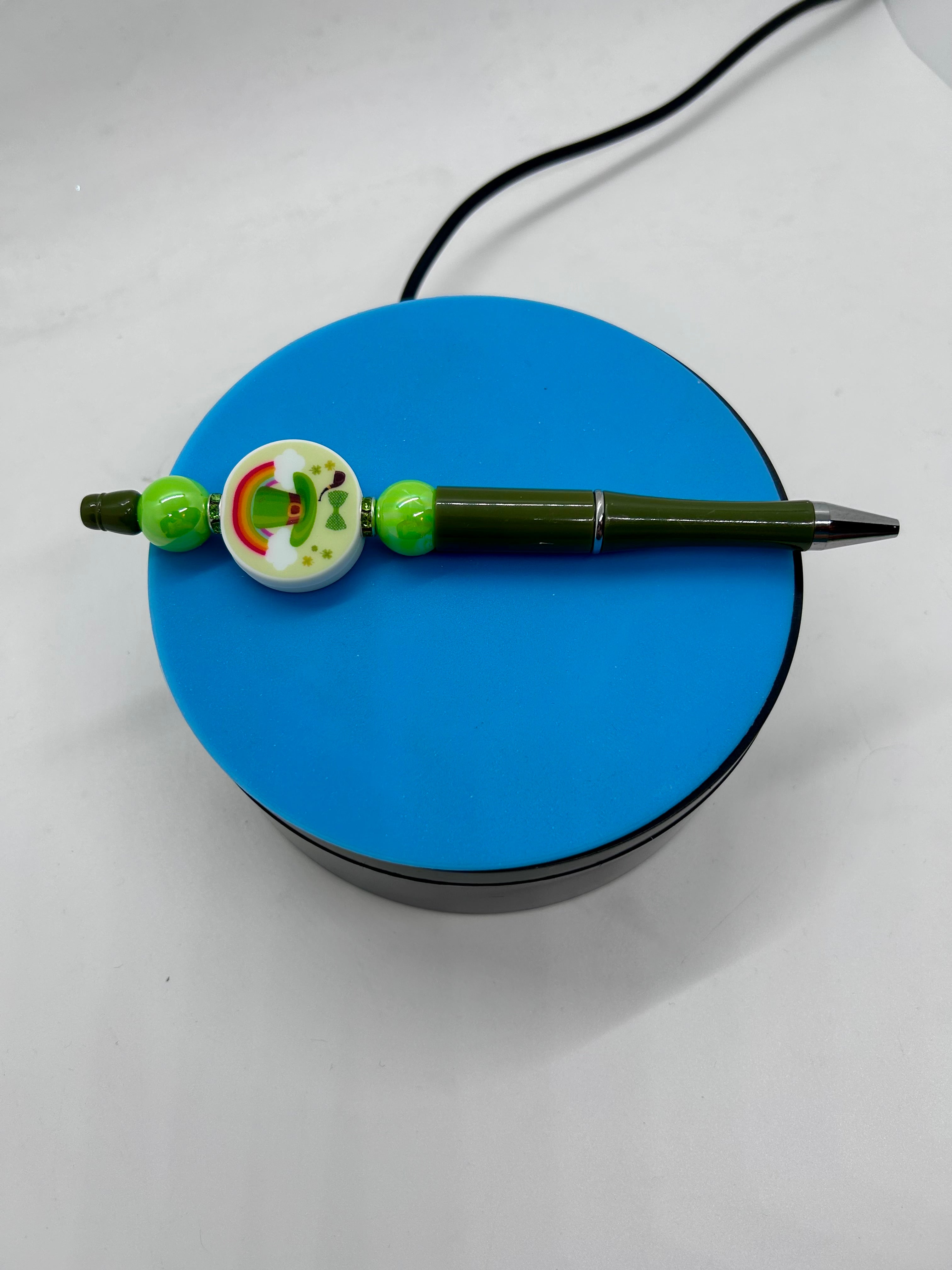 St.Patrick Day Theme Beaded Ballpoint Pen