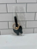 Black Rhinestone Butterfly Charm