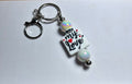 Valentines Day Theme Beaded Keychain