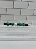 Beadable Rhinestone Picker Dotting Pen-Duel Ended-Green/White