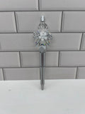 Beaded Ballpoint Pen-Silver with Bow Focal