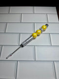 Beaded Seam Rippers-Yellow Acrylic