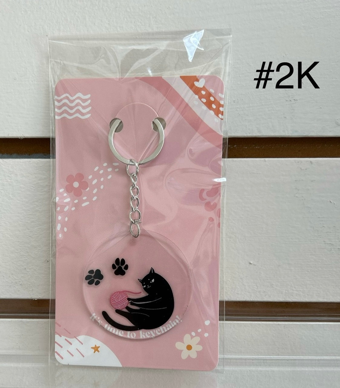 Trousse de porte-clés en acrylique avec un joli design – Comprend une lotion et un stylo à gel