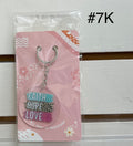 Acrylic Keychain Bundle with Beautiful Design -Includes One lotion & One Gel Pen