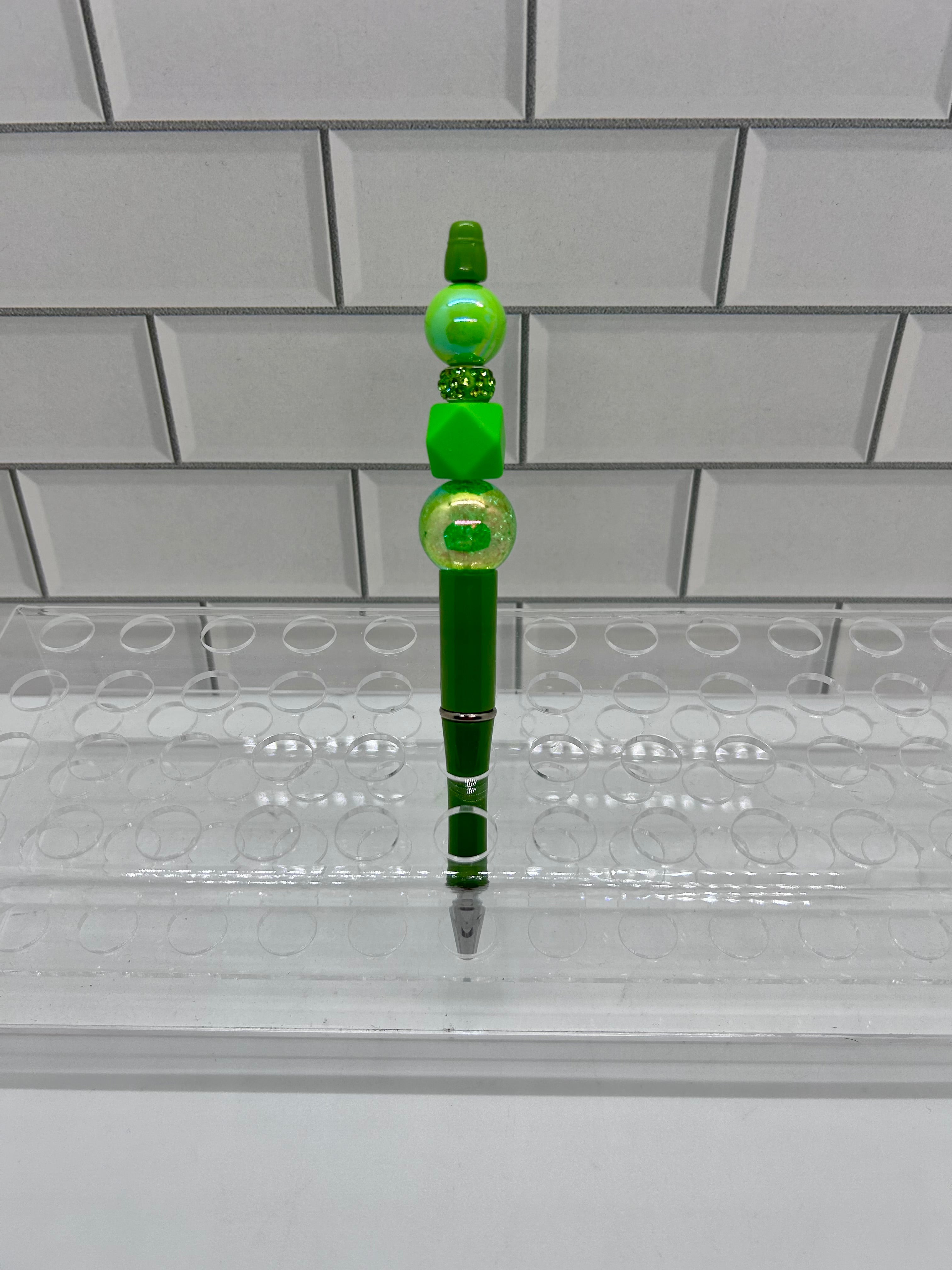 Beaded Ballpoint Pen-Green
