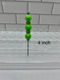 Beaded Pokey/Weeding Tool-4 inch-Green
