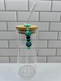 Beaded Straw Charm-Green