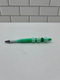 Ombré Green Beaded Ballpoint Pen Acrylic