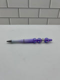 Ombré Purple Beaded Ballpoint Pen Acrylic