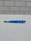 Ombré Blue Beaded Ballpoint Pen Acrylic