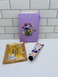 A6 Small Journal Bundle-Purple with Floral Design