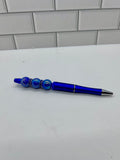 Beaded Royal Blue Ballpoint Pen