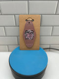 Retro Style Motel Keychain