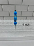Beaded Pokey/Weeding Tool-4 inch-Blue