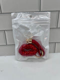 Red Rhinestone Lips Charm