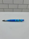 Stylo bille Ombré Blue en silicone perlé