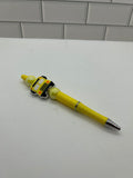 Beaded Yellow Pen-With Back to School Theme