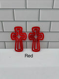 Trombones géants en acrylique de 10 cm x 6,3 cm - Rouges