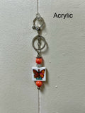 Acrylic Beaded Keychain with Christian Focal