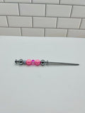 Beaded Letter Opener-Pink Acrylic