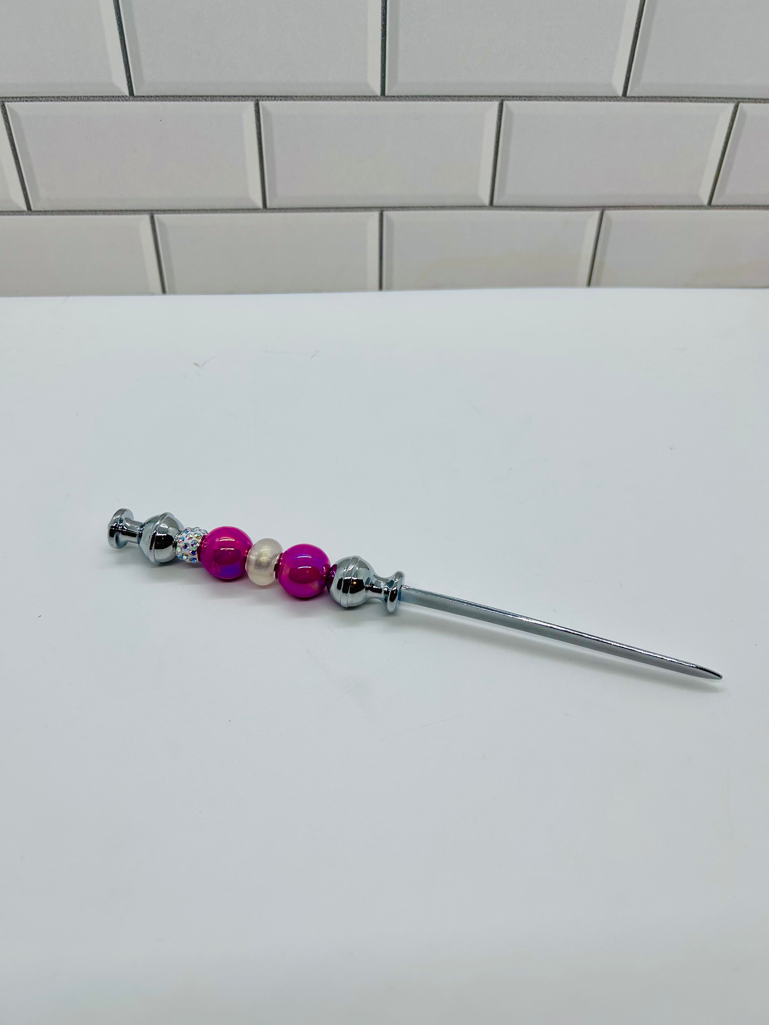 Beaded Letter Opener-Multi Color Acrylic
