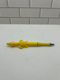 Beaded Yellow Pen-With Turtle