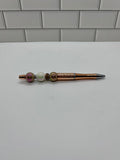 Stylos à bille perlés - Acrylique cuivre métallique