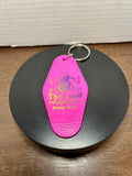 Retro Style Motel Keychain With Design