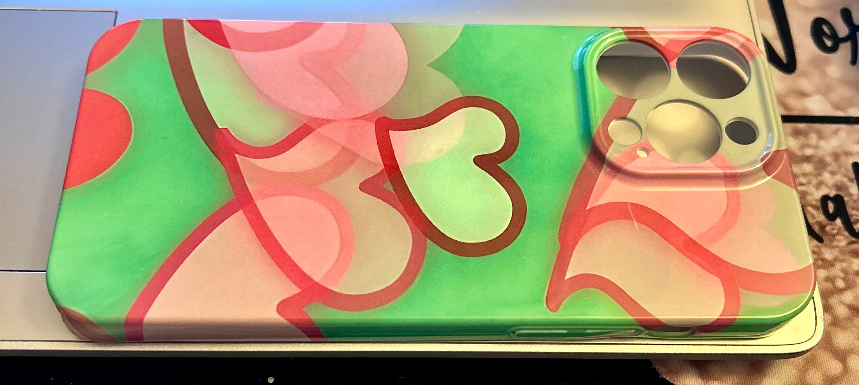 IPHONE 14 PRO MAX Phone Case Featuring a Heart Theme