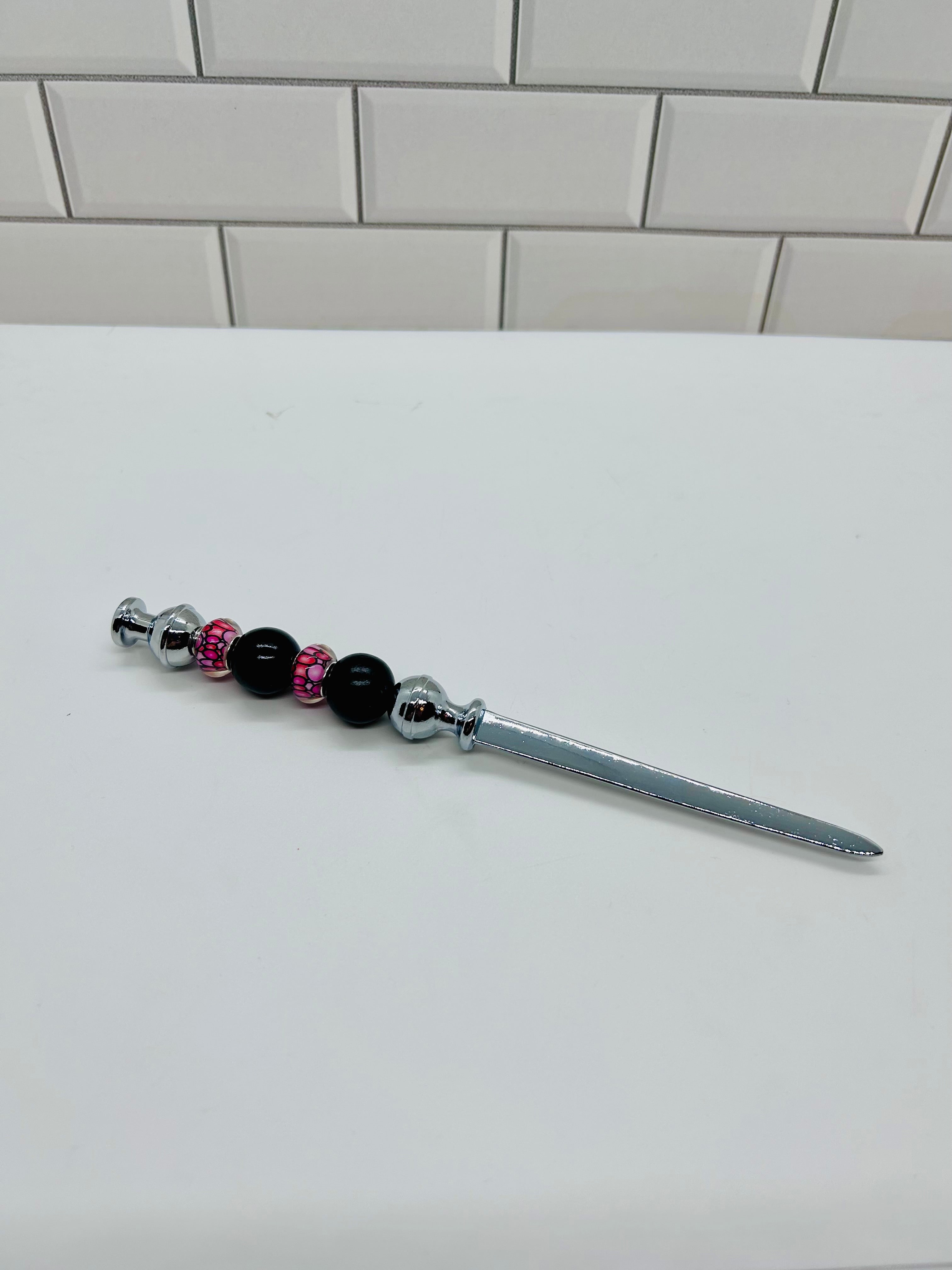 Beaded Letter Opener-Multi Color Acrylic