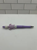 Beaded Purple Pen-With Turtle