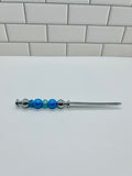 Beaded Letter Opener-Blue Acrylic