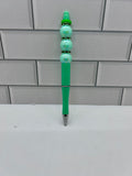 Beaded Green Ballpoint Pen