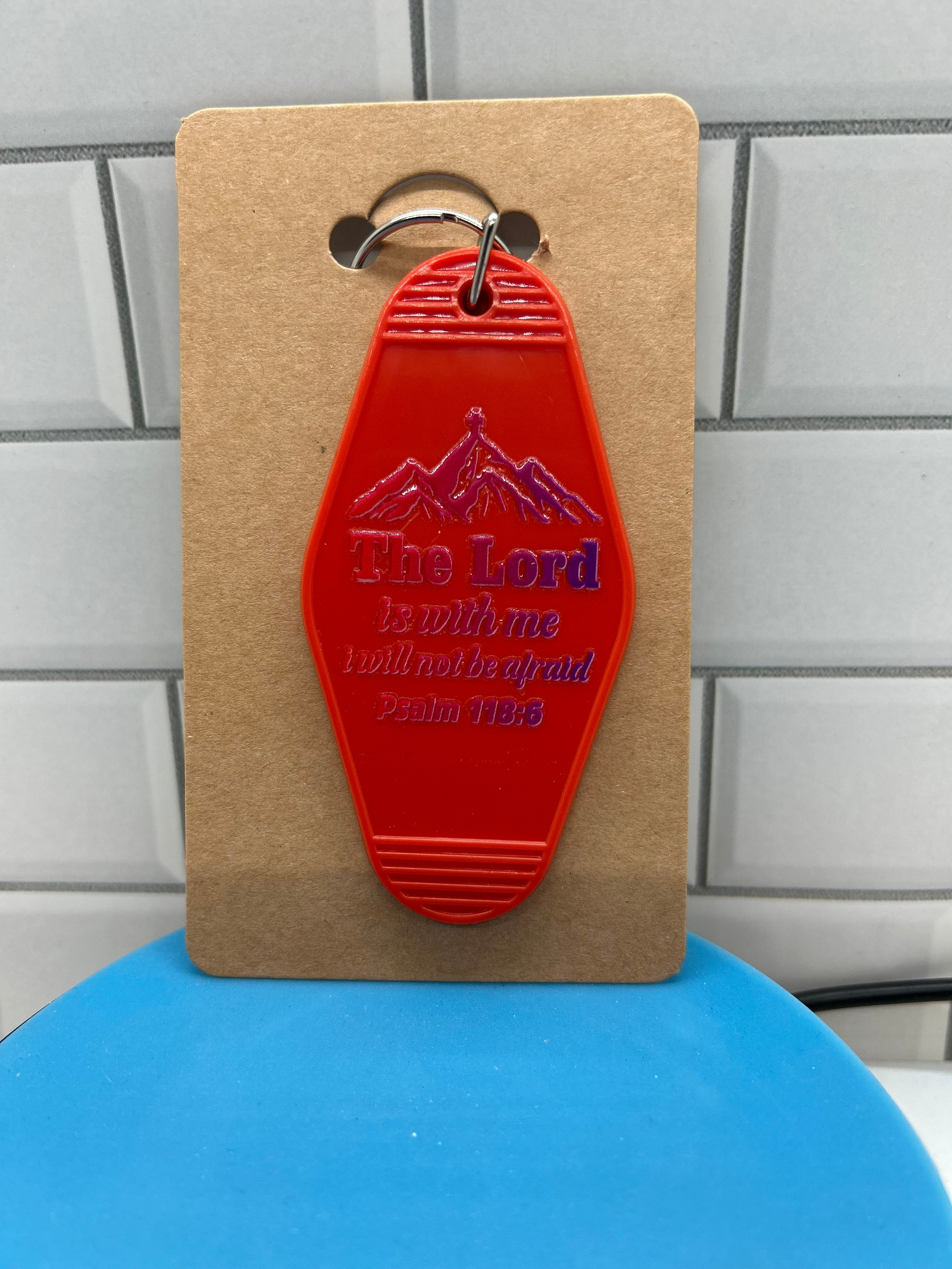 Retro Style Motel Keychain