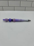 Stylos bille perlés-Ombre violette