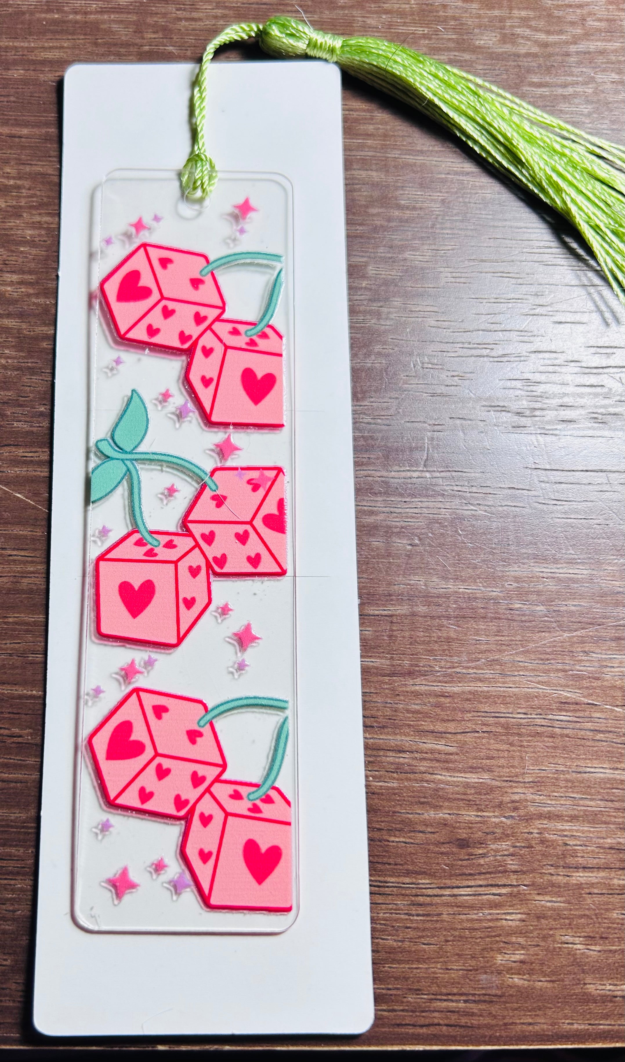 Marque-pages en acrylique sur le thème de la Saint-Valentin