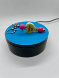 Valentines Day Theme Beaded Keychain