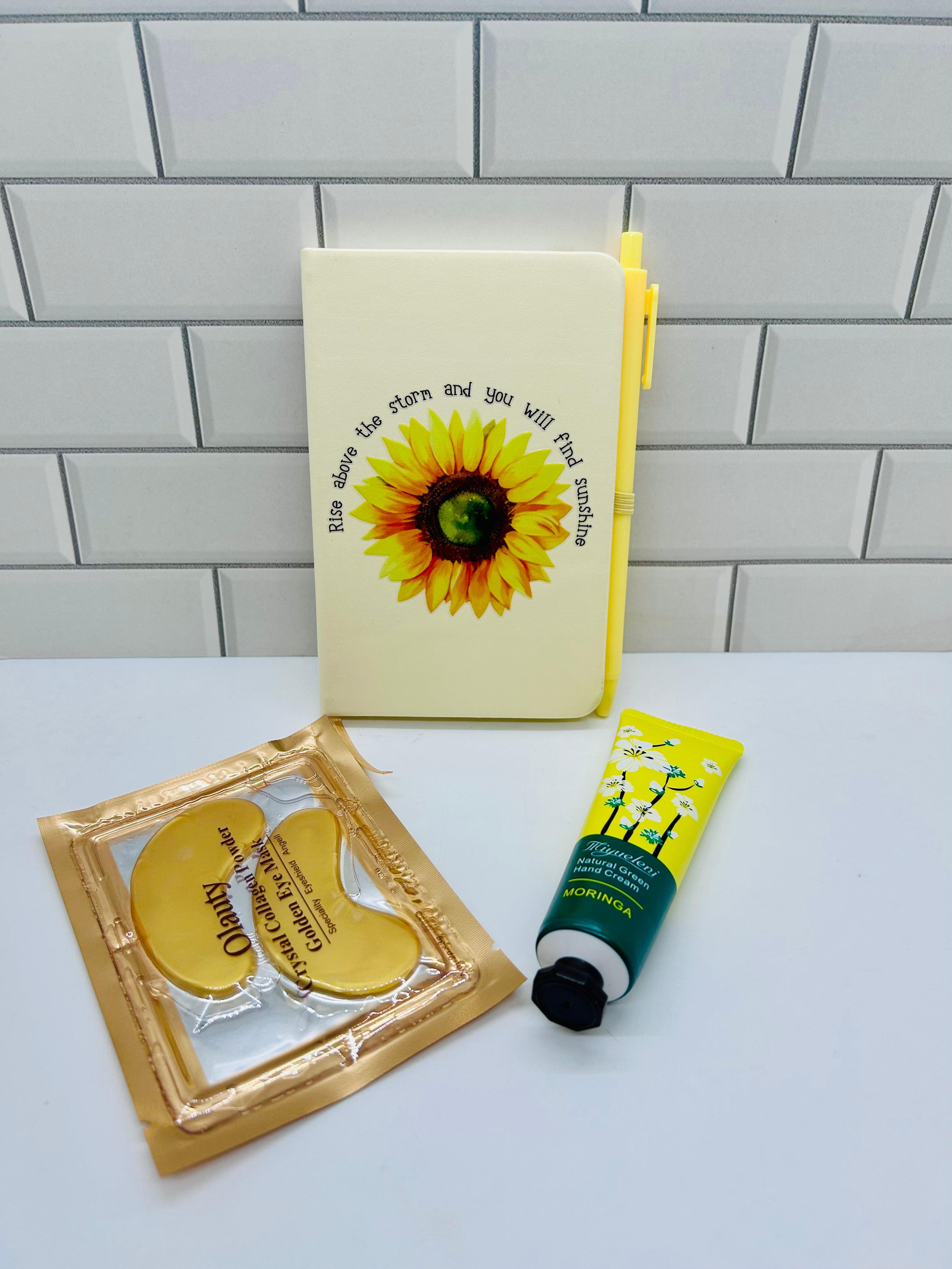 Lot de petits carnets A6 - Jaune avec motif Inspiration