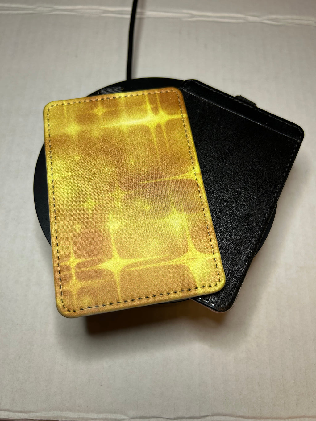 Porte-carte d'identité en cuir PU - Création graphique gratuite incluse !