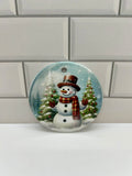 3x3 inch Ceramic Christmas Ornament featuring a Beautiful Design