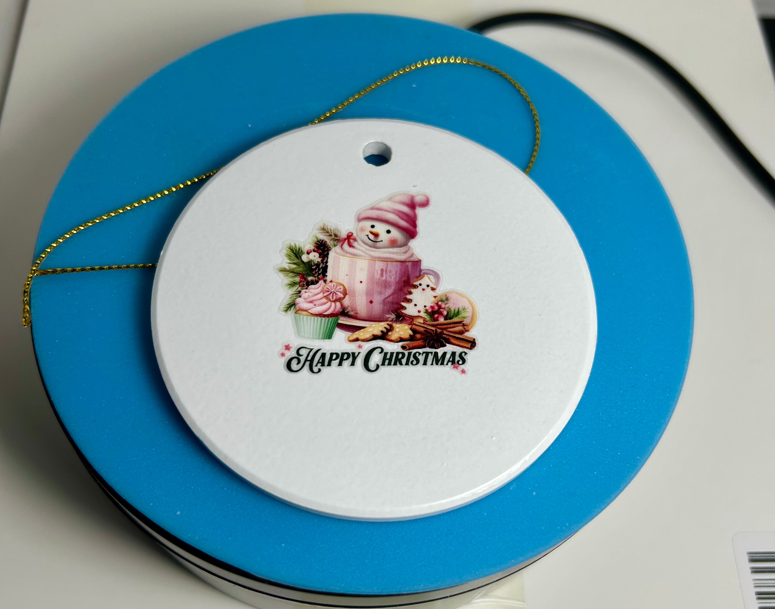3 inch Ceramic Christmas Ornaments
